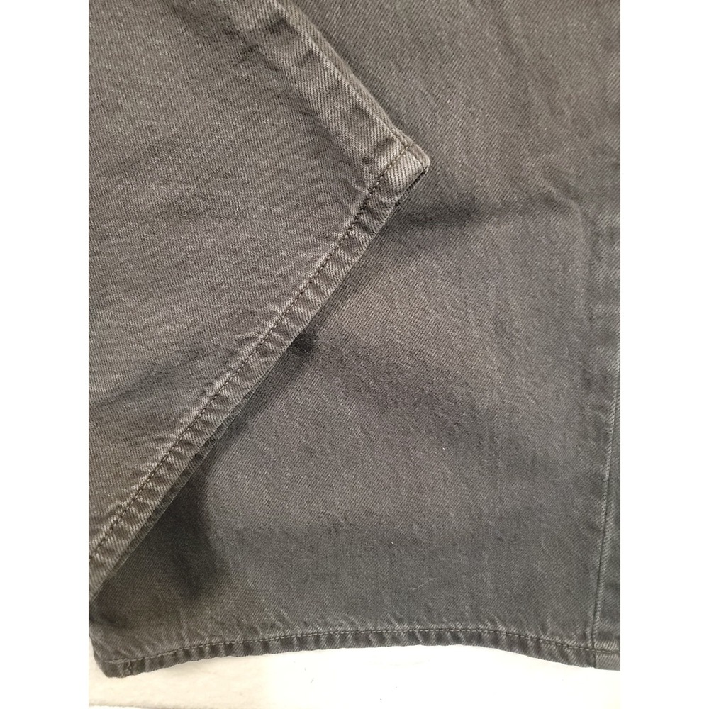 Levi's Cinch Baggy Jeans W32 L31 Washed Black Wide Leg 100% Cotton Denim - Picture 10 of 13